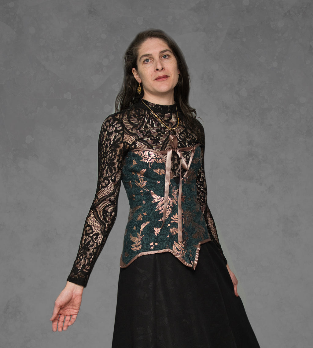 Cotton Plunge Corset