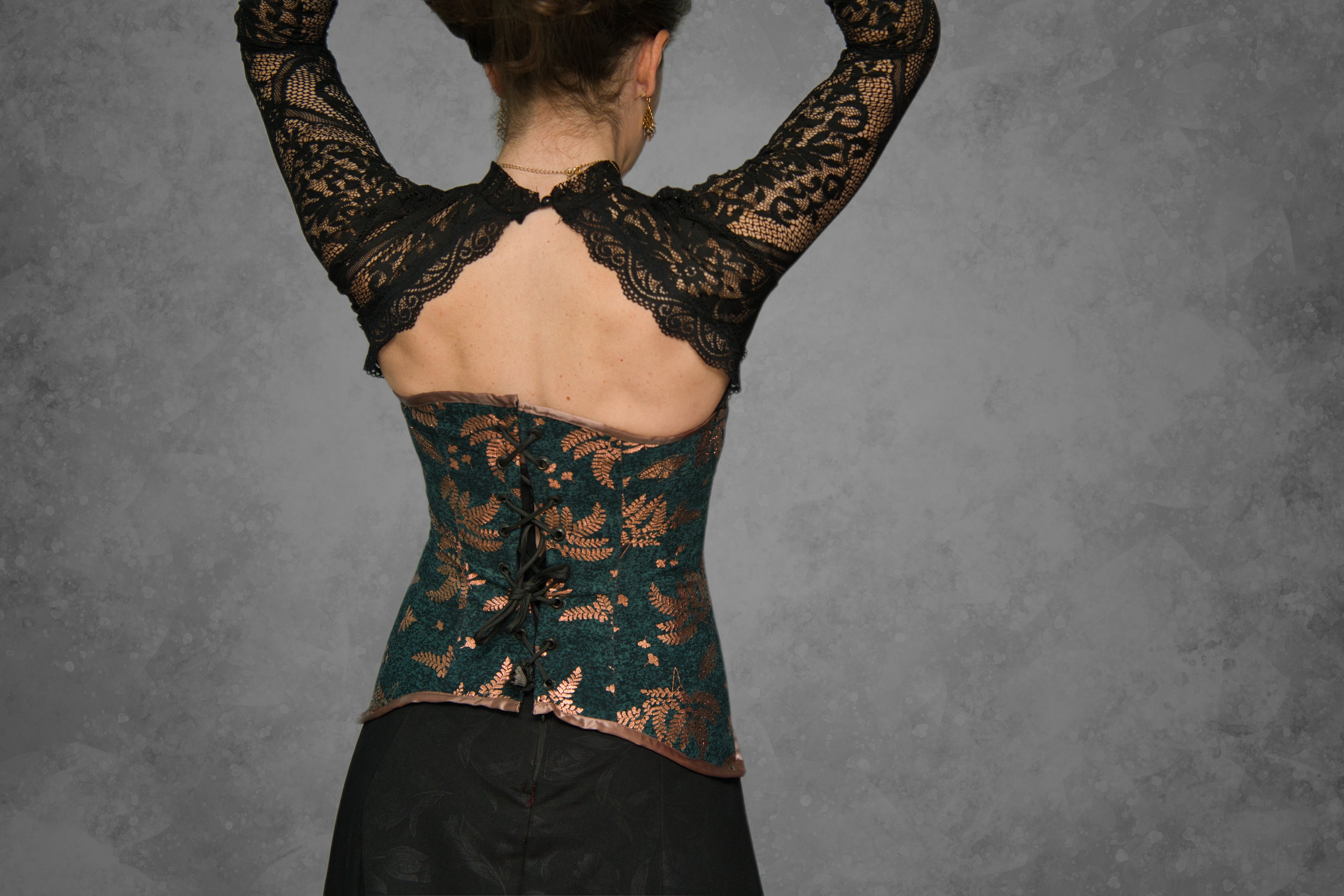 Cotton Plunge Corset
