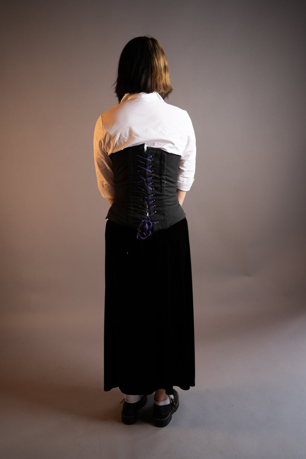 Teracotta Front  Underbust corset