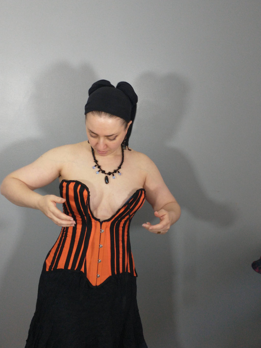 Cotton Plunge Corset